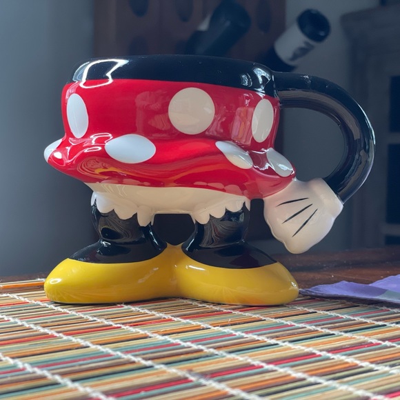Authentic Disney Parks: Minnie Mouse Polka Dot Skirt And Legs Coffee Mug Cup NEW - Picture 8 of 8